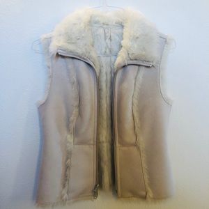 Reversible Nine West Faux Fur/Suede Vest